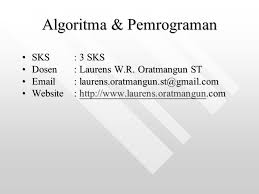 Soal essay pemrograman dasar dan jawabannya. Ti1063 Algoritma Dan Pemrograman Ppt Download