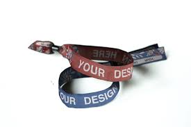 Woven Wristband Mockup Wristband Leather Woven