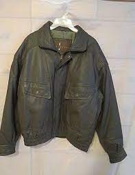 Joshua Ross Genuine Brown Leather Jacket Coat Men S Size Large Joshuaross Flightbomber Men S Coats And Jackets Brown Leather Jacket Mens Coats