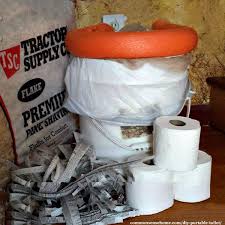 On the top of each 27 pipe, place an elbow with the side arm running parallel to the 18 pvc pipe below. Diy Portable Toilet Emergency Use Bucket Toilet