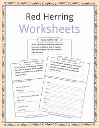 Red Herring Definition Worksheets Math Fact Worksheets Red Herring Math Facts