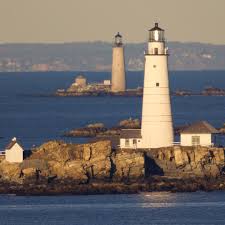 Boston Light And Graves Light Fortrevere Fortreverepark Graveslightboston Graveslight Bostonlight Hullma Bostonharbor Boston Lighthouse Lighthouses L