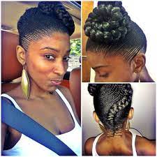 Thin Cornrows Braided Updo Black Hair Information Community Hair Styles Natural Hair Styles Cornrows Braids