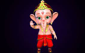 Bal Ganesh Animation Hd Wallpaper Beautiful Hd Wallpaper Incredible Cartoon Ganesh Wallpaper Happy Ganesh Chaturthi Images