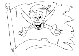 Jolly roger is the traditional english name for the flags flown to identify a pirate ship about to attack, during the early 18th century (the later part of the golden age of piracy). Coloring Page Pirate Flag Free Printable Coloring Pages Img 25978