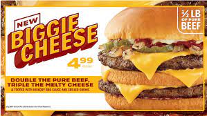 Sonic Introduces New Biggie Cheese Burger Grilled Onions Hickory Bbq Beef Patty