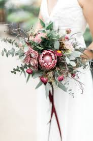 10/20pcs calla lily bridal wedding latex real feeling home decor flower bouquet. Real Ep Brides Bouquet Inspiration Via Elegant Productions Protea Bouquet Eucalypt Flower Bouquet Wedding Wedding Flower Guide Wedding Flower Arrangements