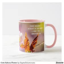 Cute Sakura Flower Mug Zazzle Com