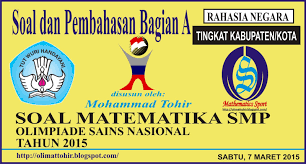 Maybe you would like to learn more about one of these? Mathematics Sport Soal Dan Pembahasan Osn Matematika Smp Tingkat Kabupaten Kota 2015 Bagian A Pilihan Ganda