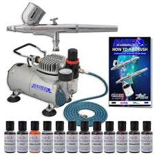 Airbrush fondant and buttercream cakes with the airbrush machine that fits your needs. Amazon Com Master Cake Decorating Airbrush Kit With 12 Food Color Set With Airbrush Depot 1 Year W Cake Decorating Airbrush Cake Decorating Kits Airbrush Cake
