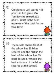 Estimating Sums And Differences Scavenger Hunt Word Problems Word Problems Word Problems 3rd Grade Guided Math