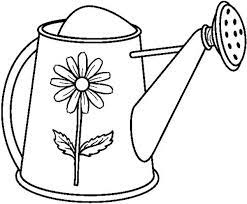 Free download 38 best quality watering can coloring page at getdrawings. Watering Can Garden Watering Can Coloring Page Bunny Coloring Pages Coloring Pages Spring Coloring Pages