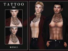 I want the tattoos to be on the neck, the backs of the hands, and possibly on the fingers, so, for sims 3, i'll have to make them as accessories. Merci S Tattoo N03