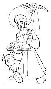 Our lucky luke coloring pages in this category are 100% free to print, and we'll never charge you for using, downloading, sending, or sharing them. San Lucas Luke The Evangelist Coloring Pages Saint Coloring