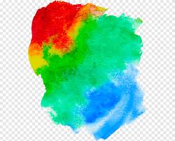This set of posters has a red watercolor background. Red Green And Blue Paint Watercolor Painting Fantasy Rainbow Watercolor Background Material Texture Watercolor Leaves Png Pngegg