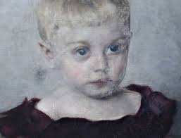 Portrait of a Child, Georg Karl Scholl? Schott? geb.10.1888 Painted 1890