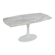 Shop our collection of 6 seater dining tables, whether entertaining friends or family, we've got the table for you. Lille Extending 4 6 Seater Dining Table In Lille Marble Light Grey Stone Dwell