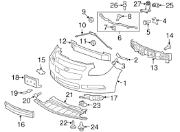 Bumper Components Front For 2011 Chevrolet Malibu Gm Parts Online