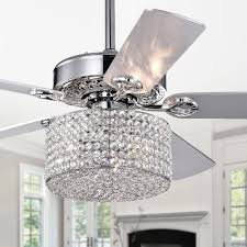 Design your fan back to main website design your fan tutorial; Rexen Chrome 52 Inch 5 Blade Lighted Ceiling Fan 52 Inches Diameter On Sale Overstock 28566799
