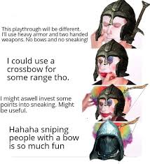Sneak Archer The Elder Scrolls V Skyrim Know Your Meme