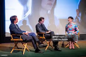 Cyrus Duff, Jacob Potash and Amy Fine Collins during the Q&A at a... News  Photo