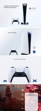 Em 10x de r$ 164,90. Console Playstation 5 Digital Edition Ps5 Sony Outros Games Magazine Luiza