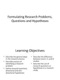 The independent variable (what the researcher changes) and the dependent variable (what. Formulating Research Problems Questions And Hypotheses Hypothesis Nursing