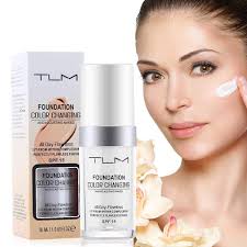 Grospe TLM Flawless Colour Changing Liquid Foundation Makeup Base Nude Face  Liquid Cover Concealer,Natural Sunscreen Non-greasy : Buy Online at Best  Price in KSA