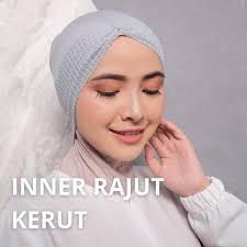Promo Dalaman Hijab Inner Rajut Kerut dan Basic Ciput Kerudung Jilbab  Premium Polos Instan Renda Turki Arab