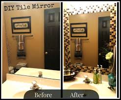 Project Sapphire Diy Tile Mirror Diy Tile Mirror Diy Tile Bathroom Mirror Frame