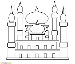 Masjid yang dibanguan nabi muhammad saw. Gambar Kartun Masjid Dan Orang