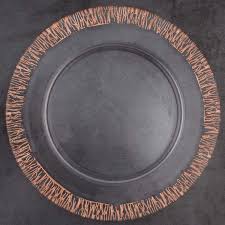 Due to different light settings the actual color might vary a bit from the pictures. Alink Glass Charger Plates 13 Clear Rose Gold Rim Plates For Dinners Receptions Weddings Banquets Table Setting Events Decoration Set Of 4 Buy Online In Antigua And Barbuda At Antigua Desertcart Com Productid 114231466