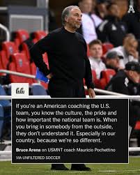 Former USMNT head coach Bruce Arena criticized the appointment of current  manager Mauricio Pochettino, saying that the job should've gone to an  American. Speaking to USMNT legends Landon Donovan and Tim Howard,