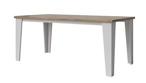 Salle a manger style scandinave. Table Style Scandinave Lier 160 Cm Blanc Et Bois