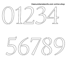 These numbers are excellent for kids activities, crafts. 3 Inch Humanist Italic Italic Style Number Stencils 0 To 9 Freenumberstencils Com