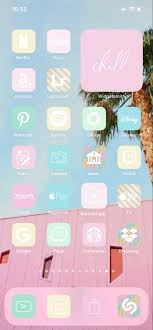 1800 Ios 14 App Icons Los Angeles Pink Teal Yellow Blue Etsy Homescreen Iphone App Icon App Covers