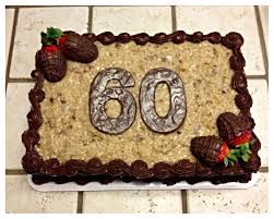 Birthday Chocolate Sheet Cake Designs German Chocolate Sheet Cake With Chocolate Dipped Strawberries Chocolate Strawberry Cake German Chocolate Cake Chocolate Sheet Cake