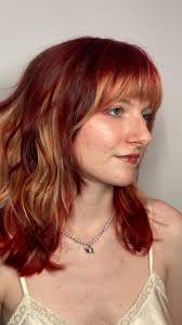 OBSESSED with red x blonde combo always 😍🪭, •, •, •, #redhair  #redhaircolor #pravana #pravanacolor #phillyhairstylist #phillyhair  #phillyhairsalon