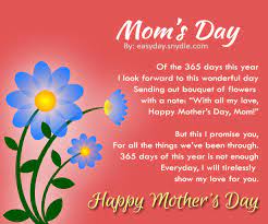 No mom no life know mom know life each day is a mothers day luv u mom. Happy Mothers Day Poems Quotes To Thank Your Mom