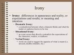 Pin By Cynthia Hussain On Literary Devices Literary Terms Situational Irony Rhetoric