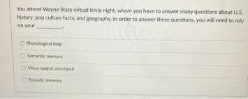 Has quarantine given you the opportunity to catch up on movies you were putting off seeing until you had time? You Attend Wayne State Virtual Trivia Night Where Chegg Com