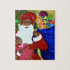 Shop for african american wall art from the world's greatest living artists. African American Santa Jigsaw Puzzles Zazzle