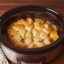 Crockpot Chicken Dumplings Kristyn Self Chicken Crockpot Recipes Crockpot Recipes Easy Crockpot Recipes Slow Cooker
