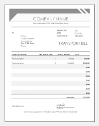 Get Transportation Invoice Template Excel Images