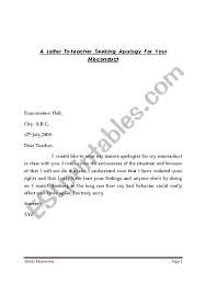 Use the letter samples shared here to make a letter of apology to a teacher. English Worksheets Apology Letter To A Teacher