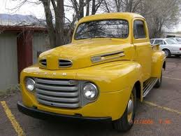 Image result for Federal Yellow 1950 Truck