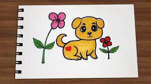 Facebook youtube pin interest instagram toggle navigation drawingtutorials101.com How To Draw A Dog And Flower Draw For Kids Youtube