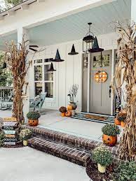 Spooky Porch Inspiration Old Time Pottery Fall Halloween Decor Halloween Front Porch Decor Halloween House