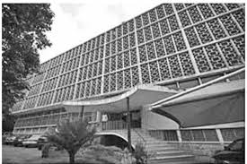 Plate 3a: the approach view of kenneth dike library,