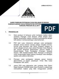 Jadual potongan cukai bulanan schedule of monthly tax deductions kuat kuasa 2014 effective 2014 p.u. Garis Panduan Pcb